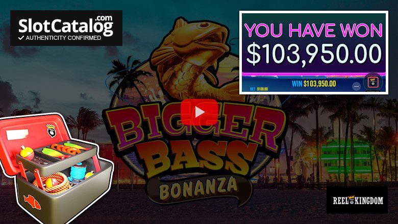 alt Скріншот слоту Bigger Bass Bonanza з рибальським бонусом